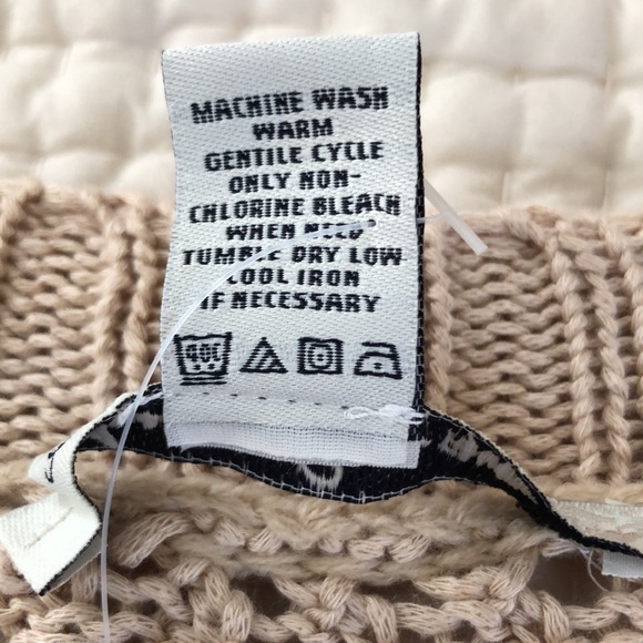 American Rag Open Knit Sweater Tan Cotton 3/4 Sleeve Scoop Neck Size 3X NWT - Picture 6 of 10